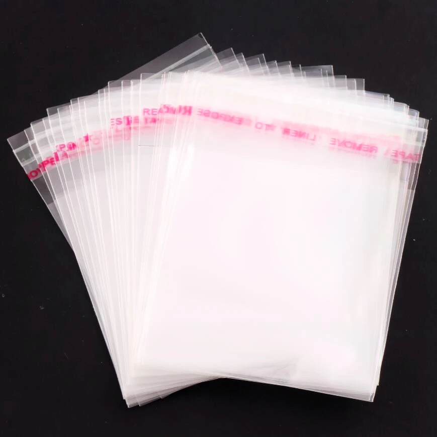 

Clear Self Adhesive Seal Plastic Bags DIY Jewelry Packaging Display Bag GB049 200pcs 6X9CM