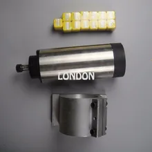 Комплект ЧПУ шпинделя ER11 воздушное охлаждение 1.5KW шпиндель с 4 шт. подшипник+ 13 штук ER11 цанги+ 1 шт Опора шпинделя