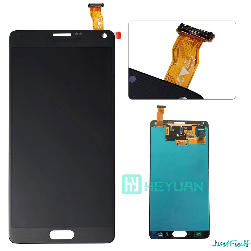 Для Samsung Galaxy Note 4 N910 N910C N910A N910F N910H ЖК дисплей сенсорный экран дигитайзер Замена 100%