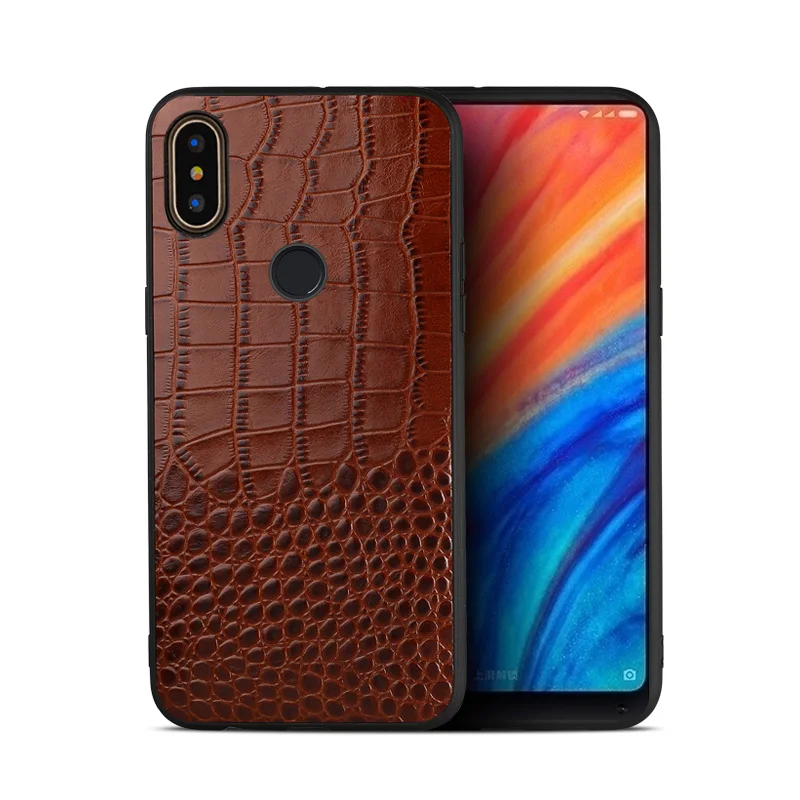 Воловья кожа чехол для телефона для Xiaomi mi 9 6 8 SE 8 Explorer A2 mi x 2S Max 3 красный mi Note 7 Pocophone F1 Мягкий ТПУ Край натуральная кожа