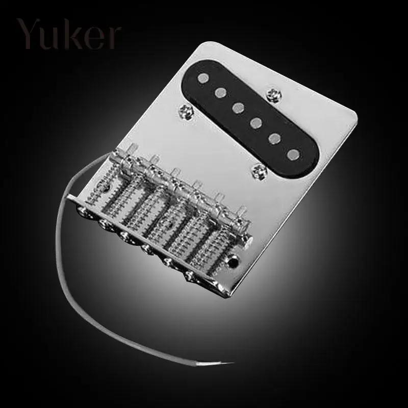 

Hot Electric Tele Guitar 6 Saddle String Bridge+Pickup Pins Nut For Fenders Telecaster 10.5mm Tremolo Tailpiece Bass lp Acoustic