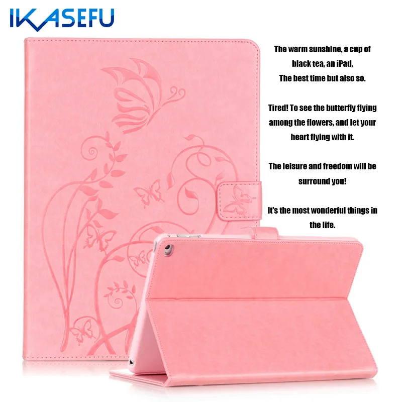 IKASEFU PU Leather Case for Apple ipad 6 Air 2 9 7 inch Fundas Coques Filp