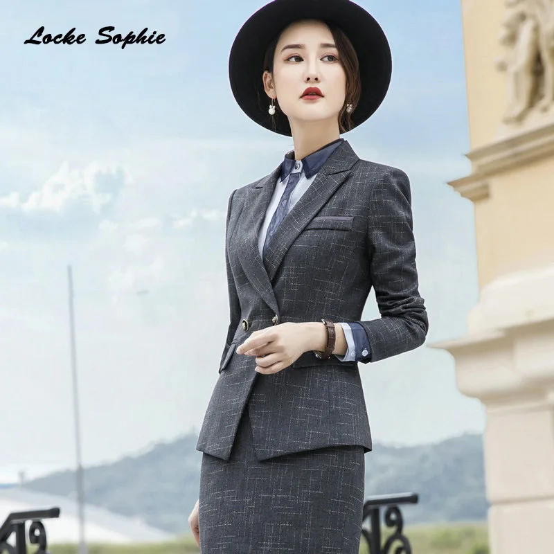 1pcs Women Plus size Blazers coats 2019 Summer cotton blend plaid Slim fit Small Suits jackets ladies Skinny Blazers Suits coats