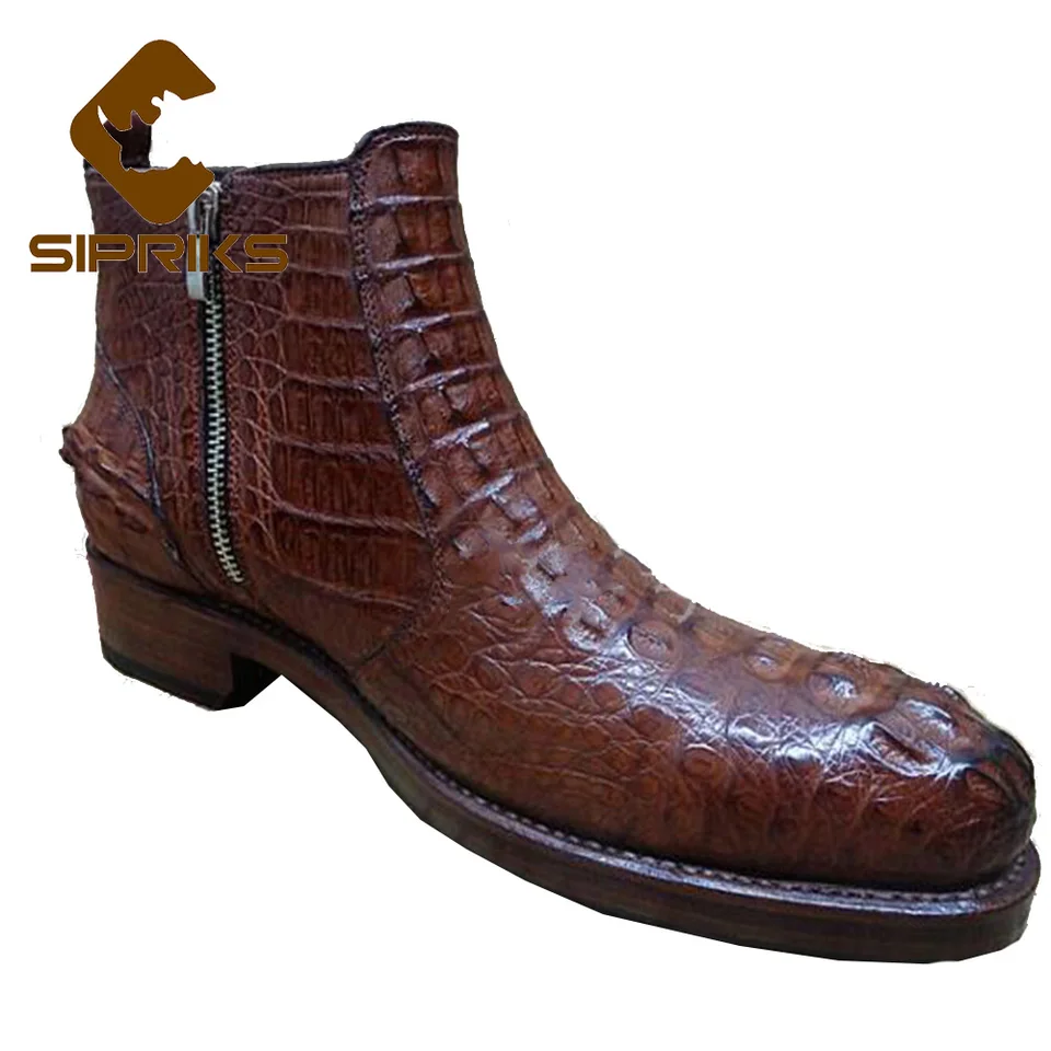 alligator skin boots mens