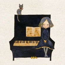 Покрашенного вручную из хлопка и льна стеганая ткань для сшивание лоскутов по принципу "сделай сам" текстильный Декор для дома из портмоне сумки ремесла подушки 20x20 см