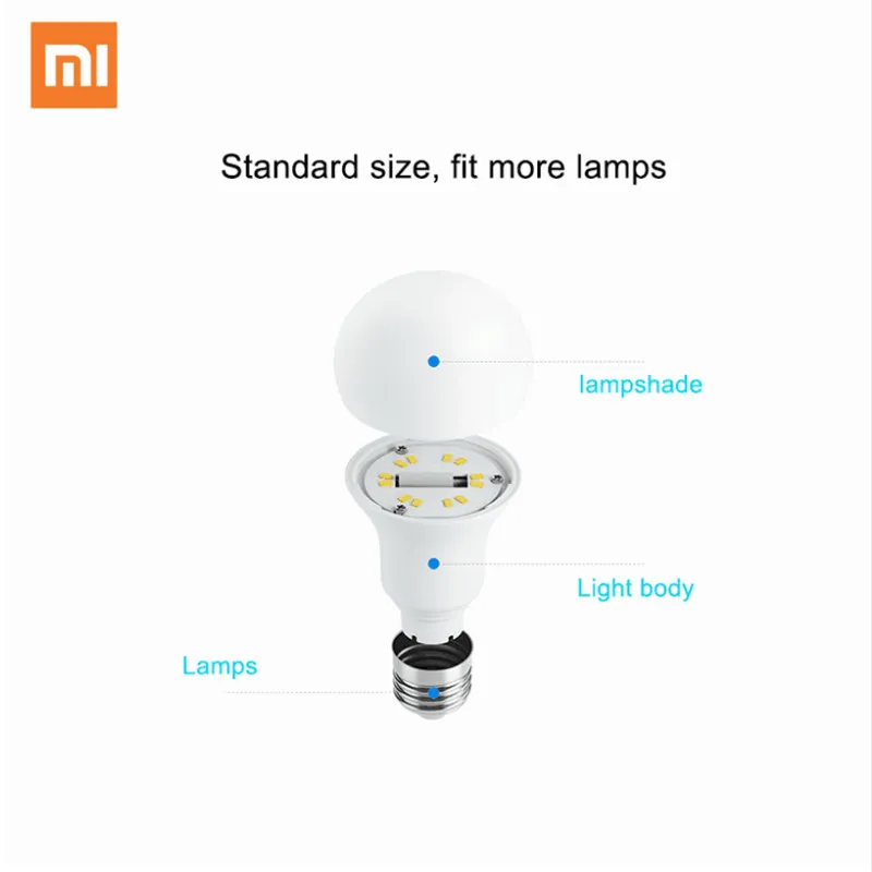 Xiaomi Mijia умная Белая светодиодная лампа E27 Wi Fi дистанционное управление через
