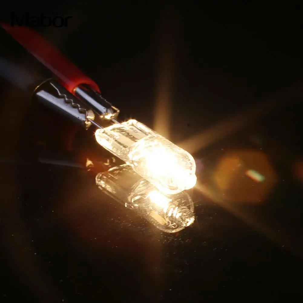 Durable Eco Friendly Halogen Lamp LED Bulb 2Pcs 12V 20W 7*30MM Indoor