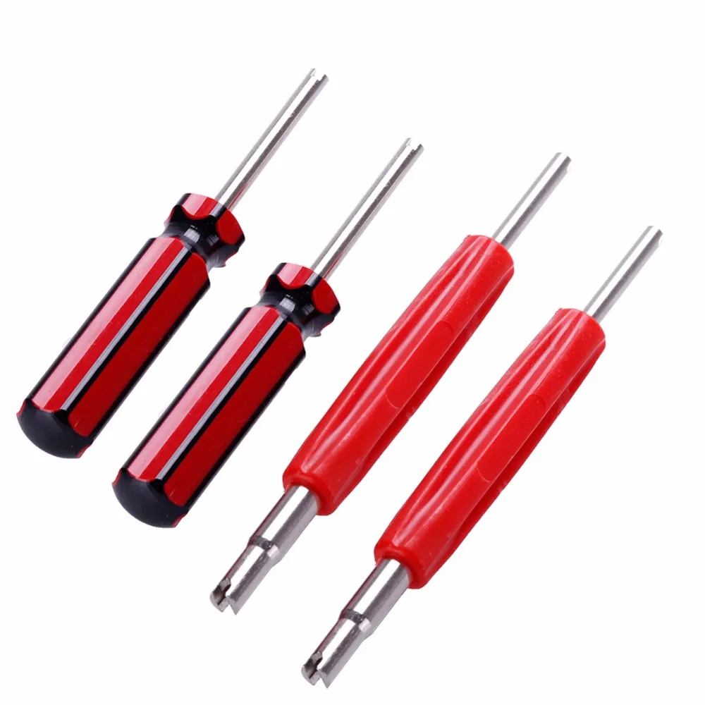 Bostar 4Pcs Tire Tyre Valve Stem Core Remover Key Tool A/C and Auto Car