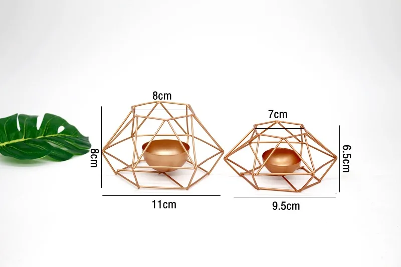 Геометрический Железный Подсвечник настенный Подсвечник Подсвечники украшения бра соответствующие большой подсвечник Минималистский Свадебный декор
