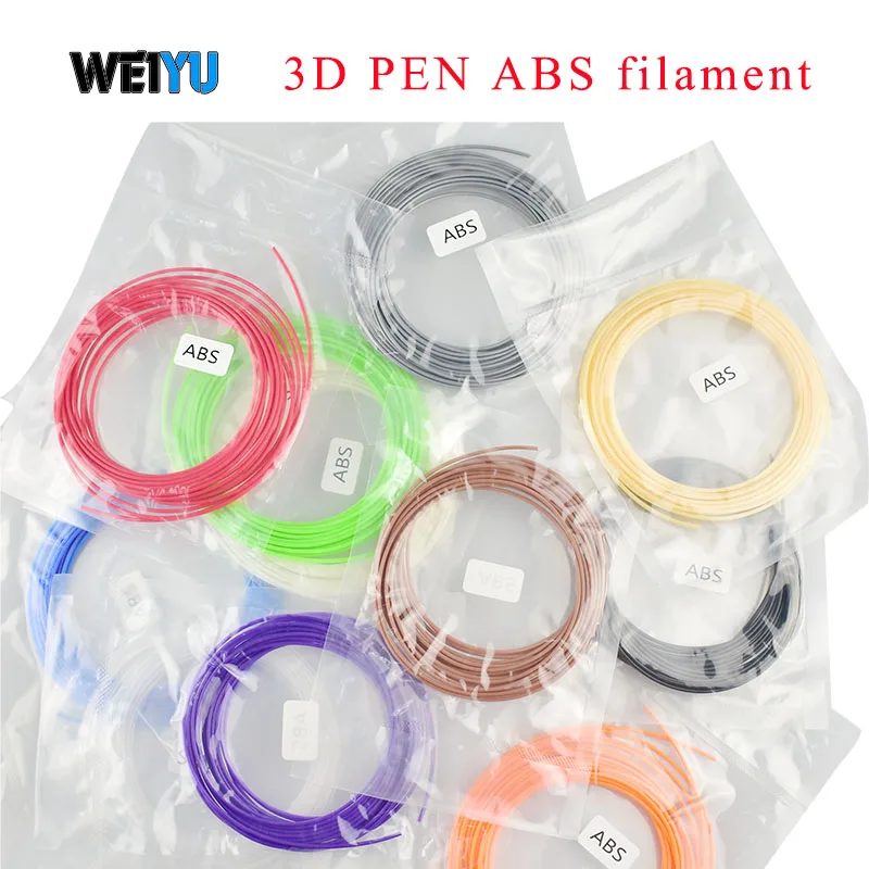 

Weiyu 5M 1.75mm 3D Printer ABS Filament Modeling Stereoscopic For 3D Drawing Printer Pen Plastic Rubber Magic Print EM88