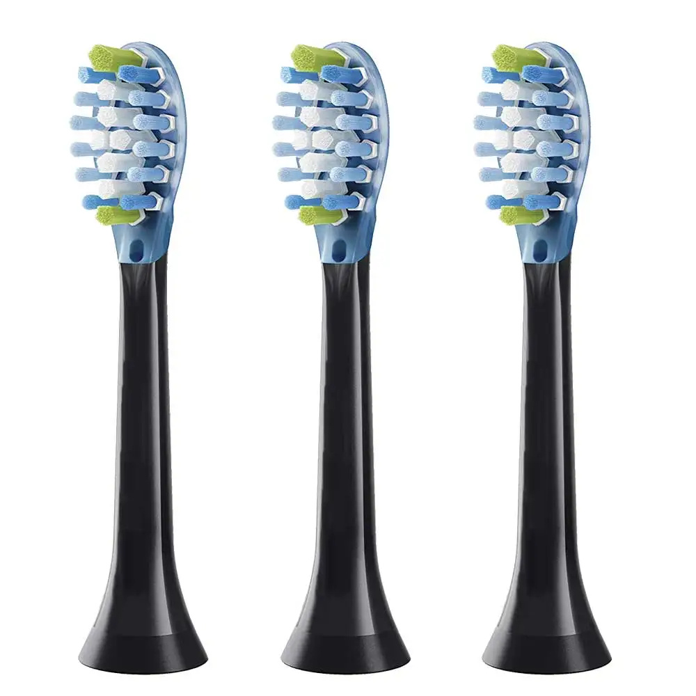 

HX9043 electric Toothbrush Heads For Philips Sonicare C3 Premium Plaque Defence BrushSync Enabled Replacement brush Heads Black