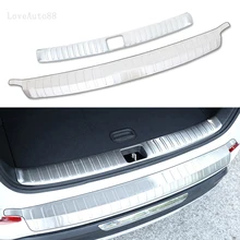Stainless Steel Exterior Interior Rearguards Rear bumper Trunk Trim Bumper Pedal For Hyundai Tucson 2015 2016 2017 2018 high quality stainless steel rear windowsill panel rear bumper protector sill for hyundai tucson 2015 2016 2017 2018 car styling