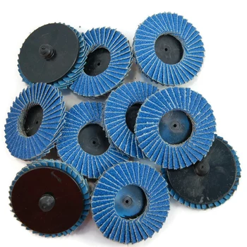 

10 PC 60 GRIT 2 INCH TYPE R FLAP SANDING DISCS PADS WHEELS ABRASIVES NEWEST