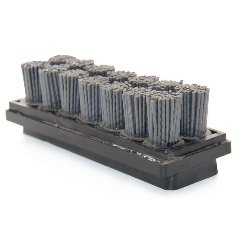 RIJILEI 10PCS/Set Fickert Antique Abrasive Brush Silicone carbide brush for stone finishing Matte Polishing Brush cleaning YG07