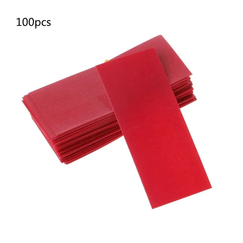 100 шт. плоская ПВХ термоусадочная трубка упаковка для батареи 1x18650 термоусадочная пленка - Цвет: Red