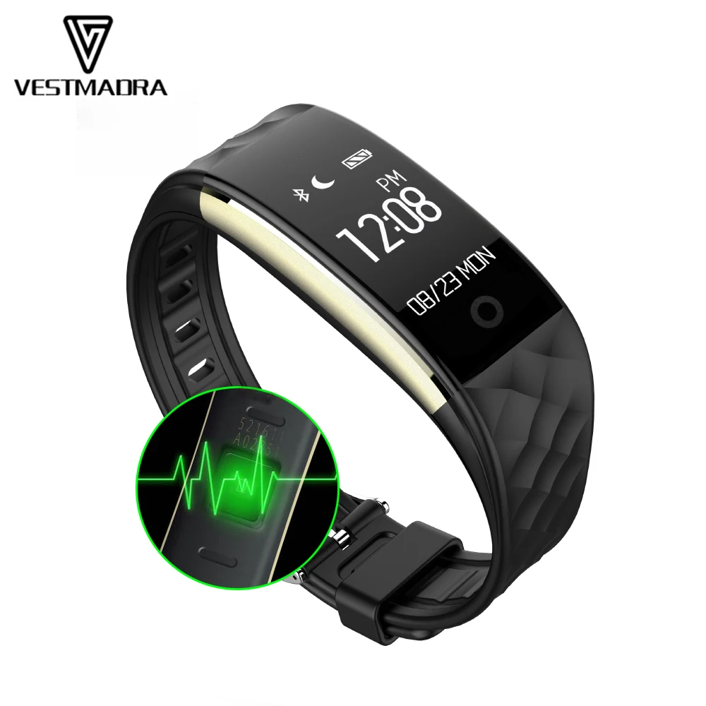 

VESTMADRA S2 Bluetooth Smart Wristband Heart Rate Monitor IP67 Waterproof Smart Bracelet Sports Mode Activity Tracker