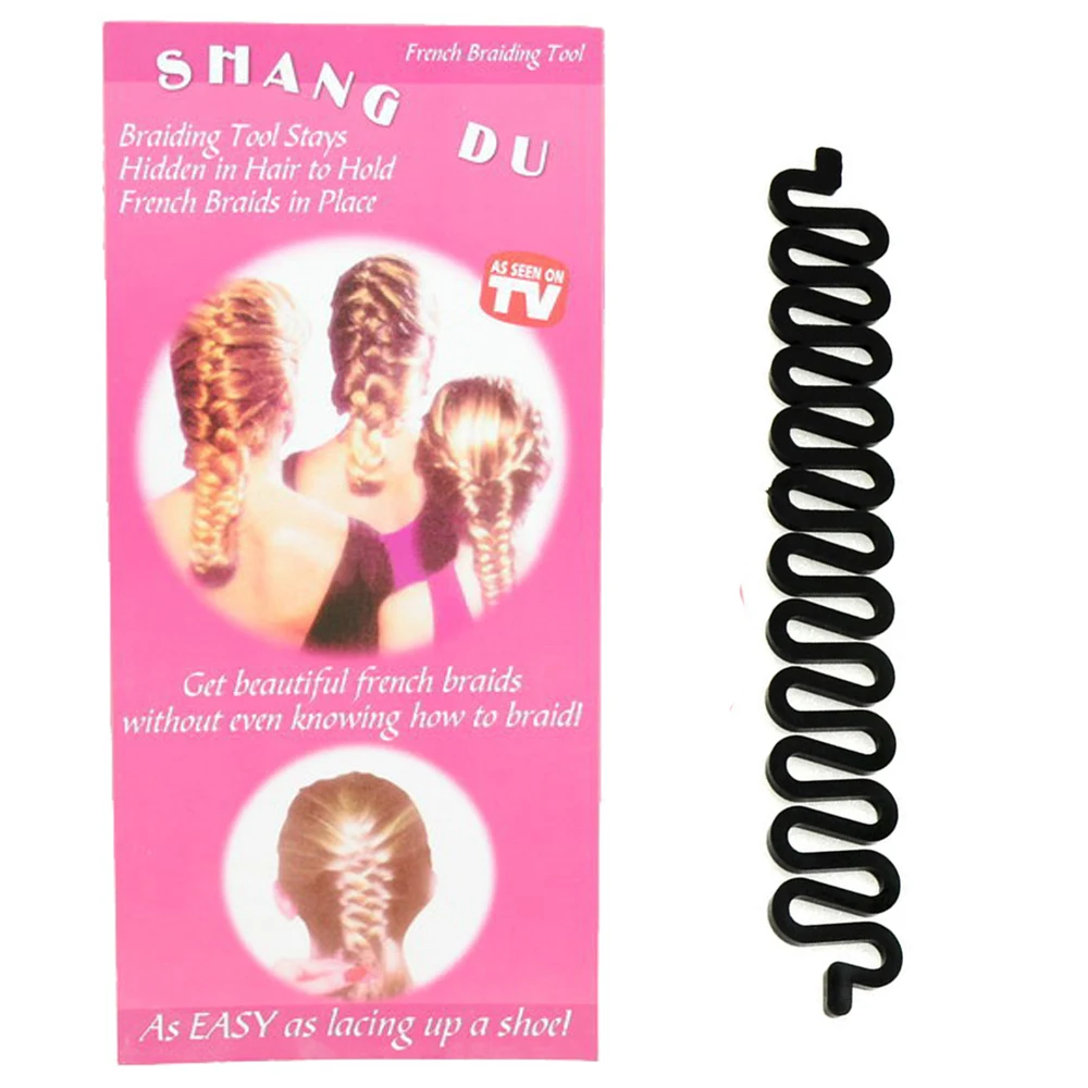 Fashion Fish Bond Waves Braider Tool Roller With Hair Twist Styling Black Bun Maker Magic Hair Braiding Fashion Fish Bond Waves Braider Tool Roller With Hair Twist Styling Black Bun Maker Magic Hair Braiding