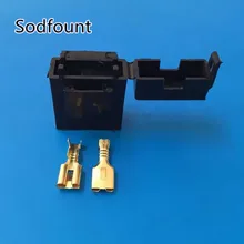 5 шт. BX2017 средний автомобильный держатель предохранителя с терминалом автомобильный страховой разъем черная Зажигалка фронтальная