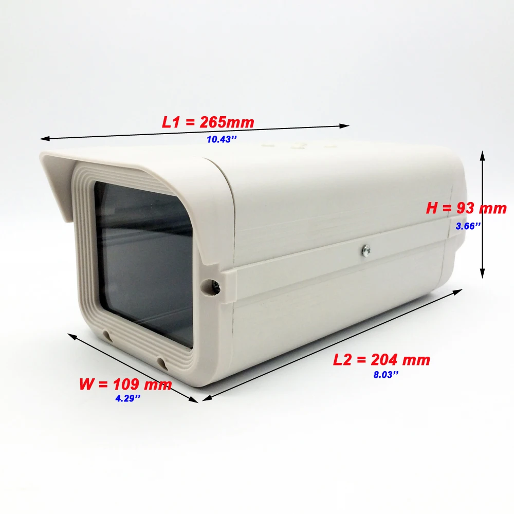 OwlCat CCTV Security Surveillance Indoor Outdoor Camera Housing Aluminum ABS Camera Protect House Gray White 204*109*93MM OwlCat CCTV Security Surveillance Indoor Outdoor Camera Housing Aluminum ABS Camera Protect House Gray White 204*109*93MM