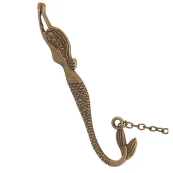 

1Pc Retro Alloy Metal Bookmark Mermaid Keys Fashion Vintage Bookmark