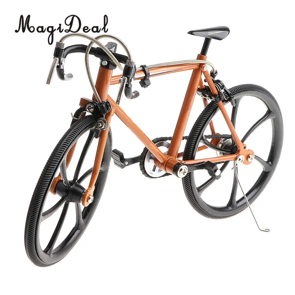 1/10 Scale Simulation Alloy Diecast Racing Exquisite Bike Sport Bicycle Model Hobbies Games Toy Collections Home Decor Orange