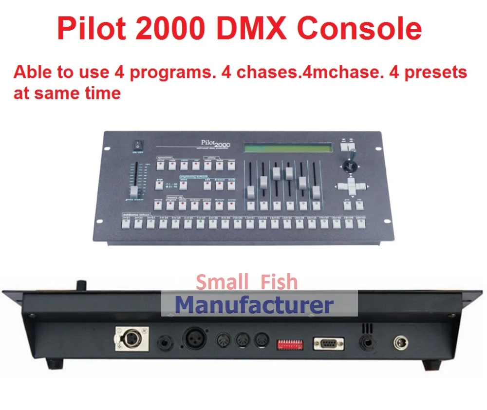  Free Shipping Pilot 2000 DMX Console DMX512 Controller DMX Lighting Controller for 40pcs Computer S