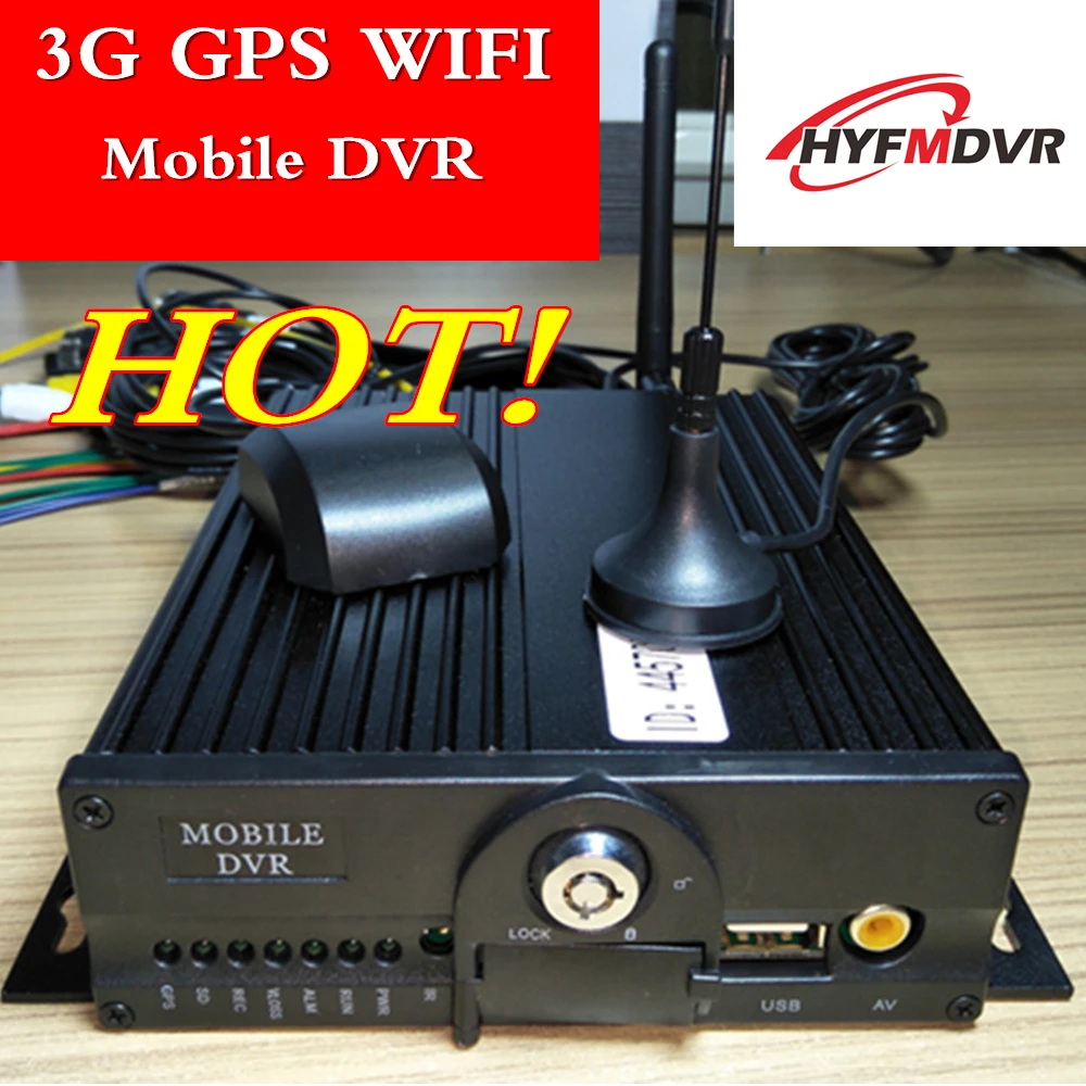 

Dual SD card remote monitoring host 4 channel 3G GPS WIFI MDVR AHD 720P/960P wide voltage vehicle equipment