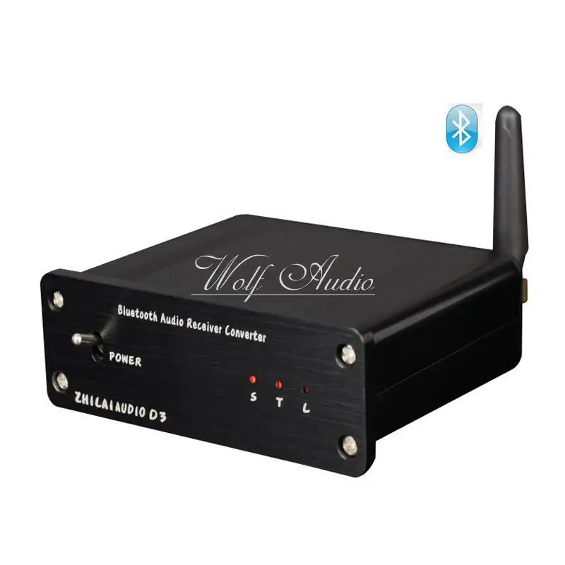 

D3 HIFI Mini Bluetooth Audio Receiver Decoder DAC Fiber Coaxial Lossless Output With Power Adapter