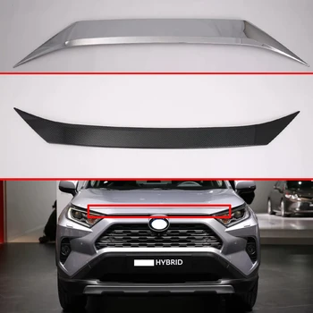 

For TOYOTA Rav4 Hybrid XA50 2019 2020 Front Hood Bonnet Grill Grille Bumper Lip Mesh Trim Cover Molding Car Styling Kit Sticker