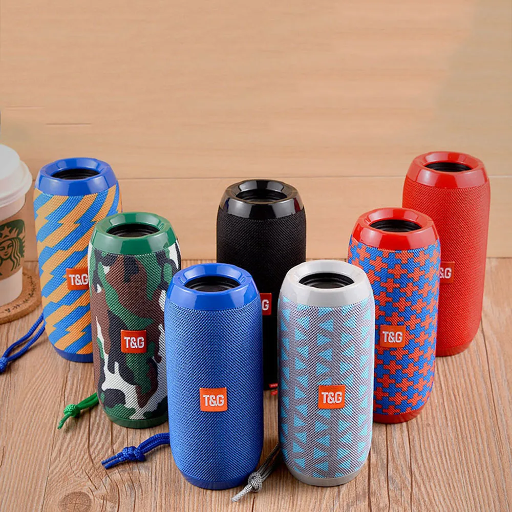 

Portable Bluetooth Ourdoor Speaker IPX6 Waterproof Wireless Column Loudspeaker Box Support TF Card FM Radio Aux Input Speakers