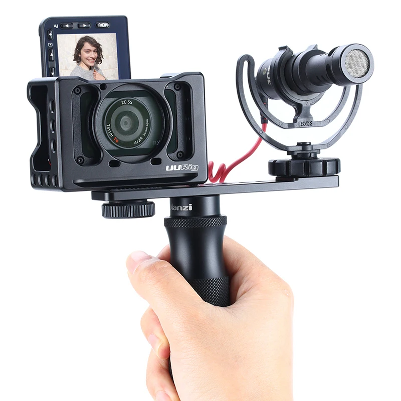 ULANZI PT 7 подставка для холодного башмака кронштейн Vlogging микрофон удлинитель