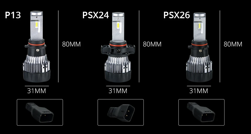 MeeToo Mini H4 H7 Led Car Headlight 9005 9006 H11 LED Car Bulbs 6500K 10000LM CSP Chips Auto Automobile Led Headlamp Fog Lights (14)