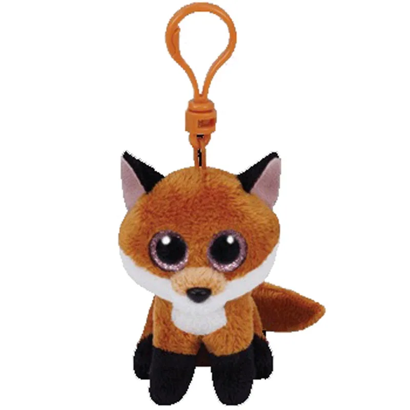 

Ty Beanie Boos Big Eyes Plush Fox Keychain Toy Doll 4" 10cm