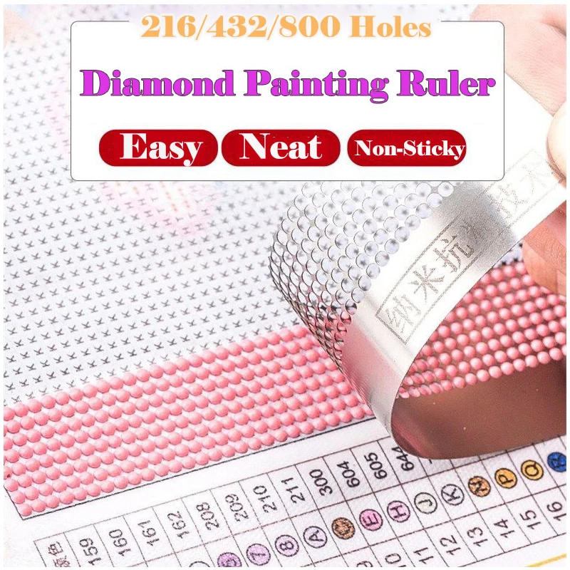 

Diamond Painting Tools Mesh Ruler Dot Drill Drawing Ruler Diamond Embroidery accessory