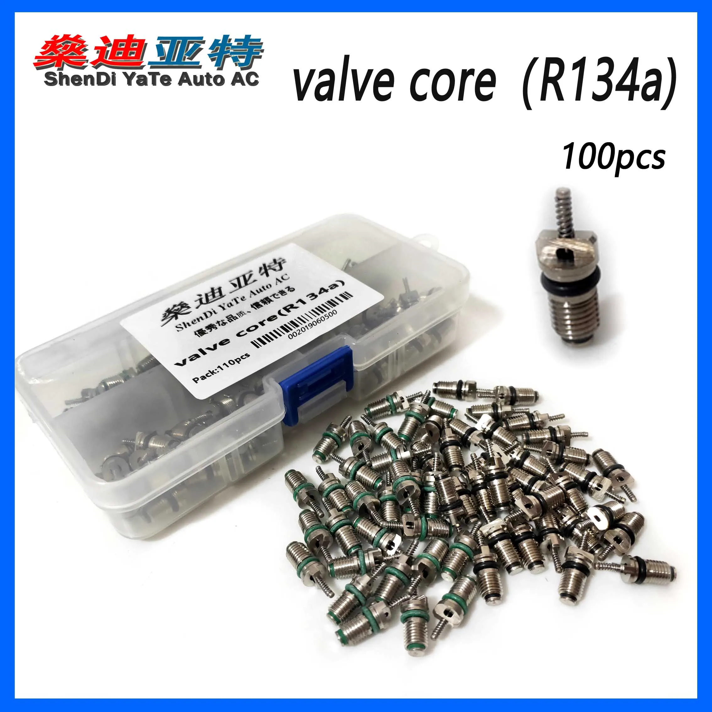 (100pcs/set) Auto Ac Valve Cores R134a Air Conditioning Auto Service