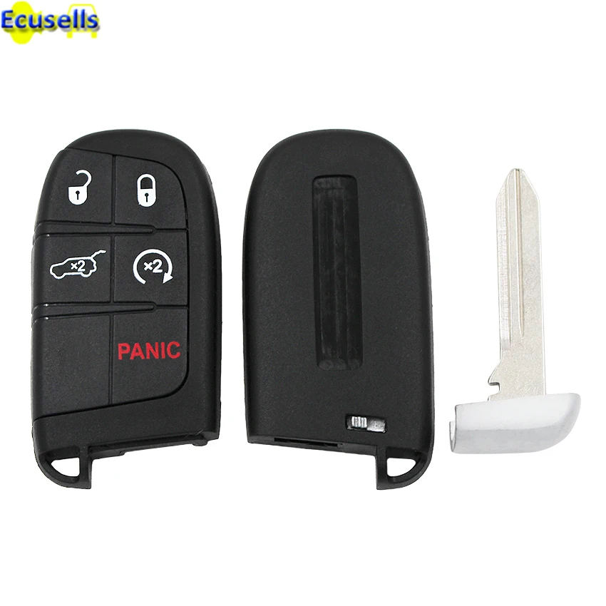 

New Keyless 5 buttons Smart Remote Key Case for Dodge Journey Charger Dart Durango for chrysler 300 for Jeep 4+1 Buttons