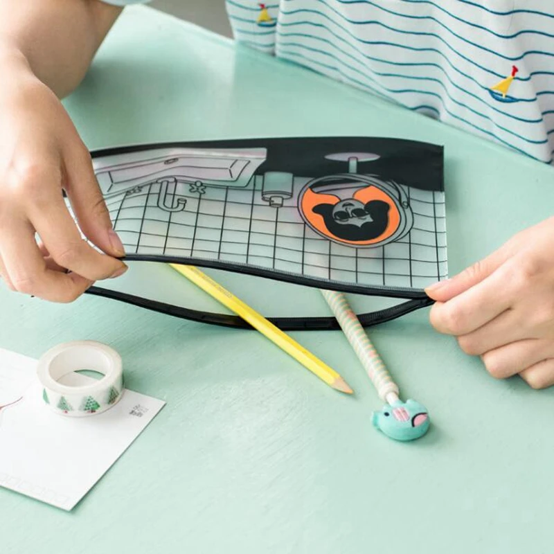 المرأة الأزياء واضح التجميل أكياس PVC حقائب للزينة السفر المنظم اللازمة الجمال حالة حقيبة مستحضرات تجميل حمام غسل صندوق مستحضرات التجميل