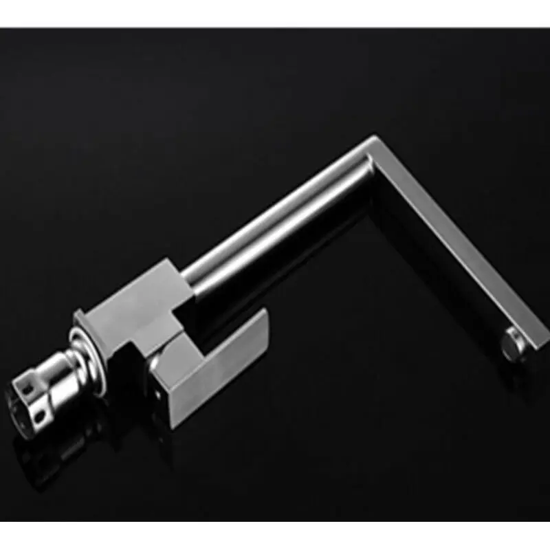 MOIIO Kitchen Faucet Brushed Nickle Single Handle Spool Mixer Water Tap Kitchen Sus304 Faucet Square Spout Hot and Cold Taps MOIIO Kitchen Faucet Brushed Nickle Single Handle Spool Mixer Water Tap Kitchen Sus304 Faucet Square Spout Hot and Cold Taps