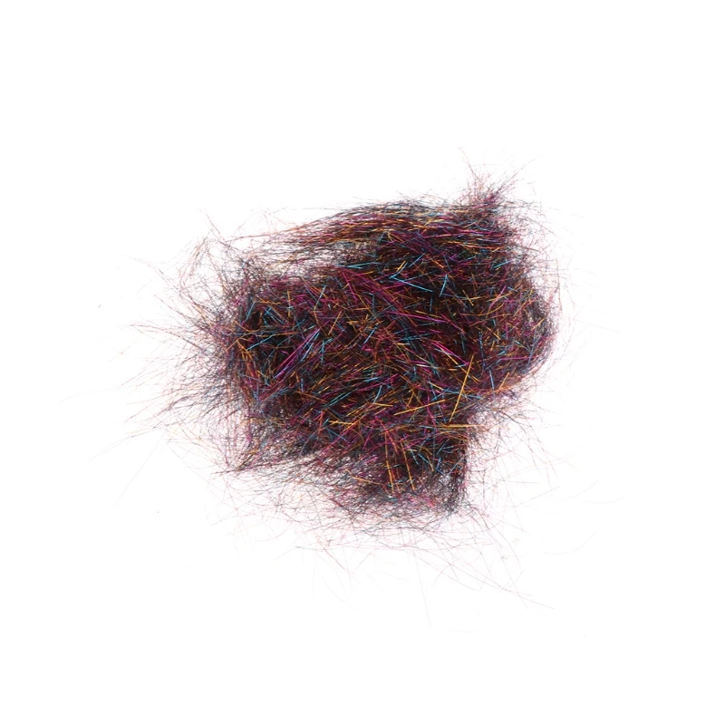 Fly Fishing Tinsel Bright Fiber Line Streamer Attractive Chenille Flies Assorted