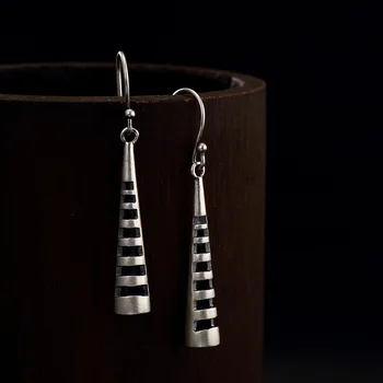 

2018 Sale Brinco Coin Hollowed Striped Totem, Retro Personality, Artistic Joker, Female Eardrop, Sterling Earrings Wholesale