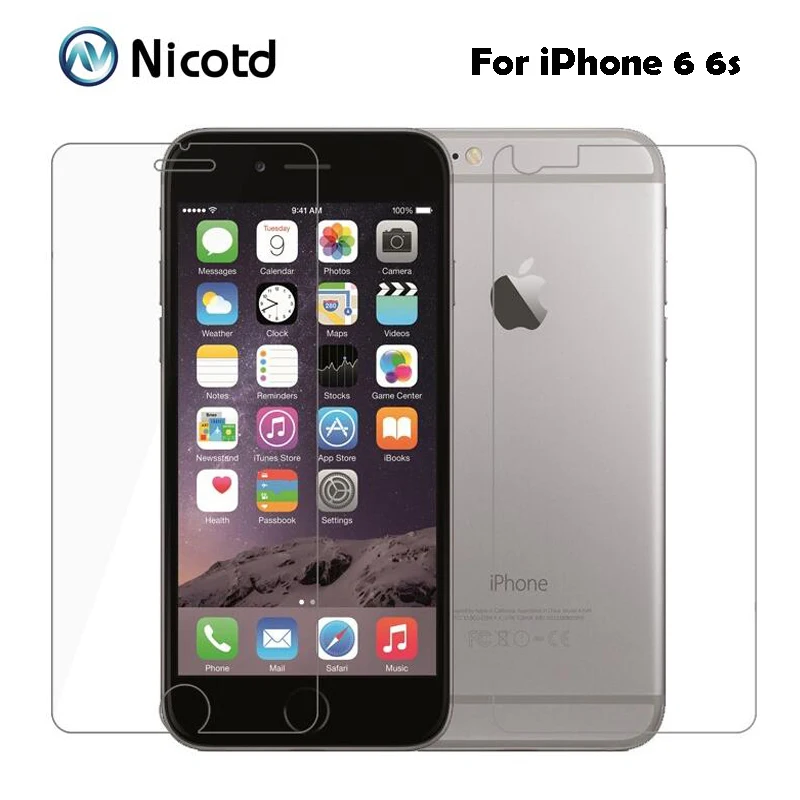  9 H 2.5D Vorne + Zurück Beschichtet Gehärtetem Glas Für iphone 6 s 6 7 8 plus Explosion Proof Bilds