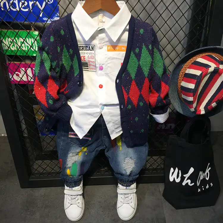 Cardigan Pour Bebe Garcon Pull A Motif Imprime Manteaux De Printemps Nouvelle Veste Pour Bebe Vetements En Tricot Pour Enfants Vetements D Exterieur A La Mode Aliexpress