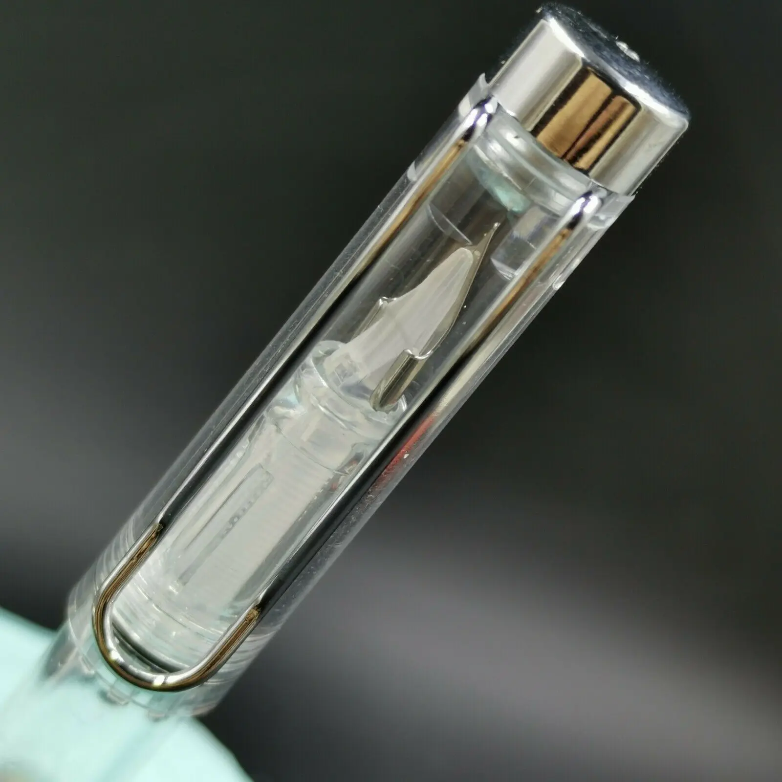 Bobby Custom Wing Sung 3009 прозрачная поршневая перьевая ручка M Wet Nib