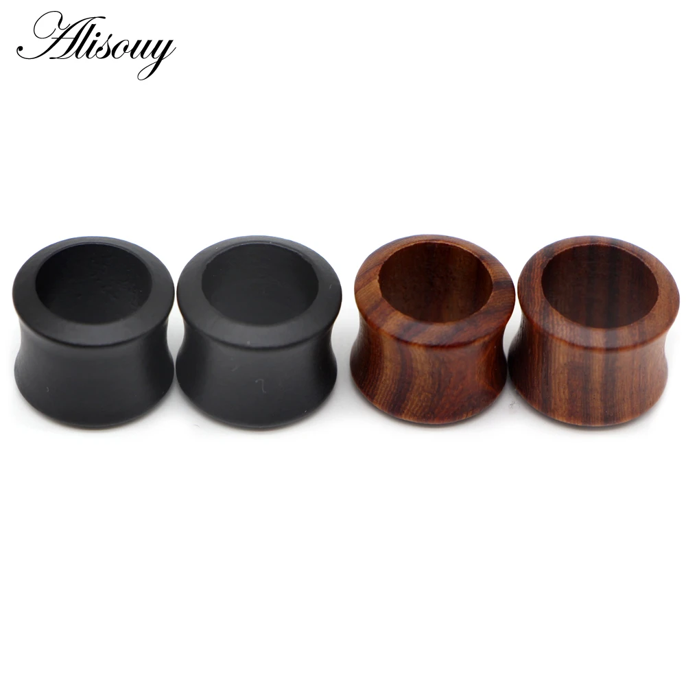 8-50mm Plugs and Tunnels Big Size Ear Tunnel Earrings Ear Stretcher Wood Expander Men Piercing Body Piercing Tunnels Gauge