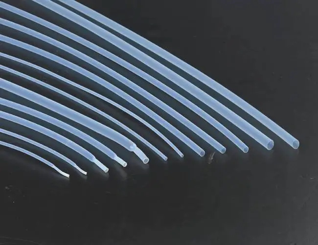 1M 600V 1.5mm Diameter 1.7:1 Ratio Clear Transparent Insulation PTFE F4 Plastic Hot Heat Shrinkable Tubing Shrink Tube