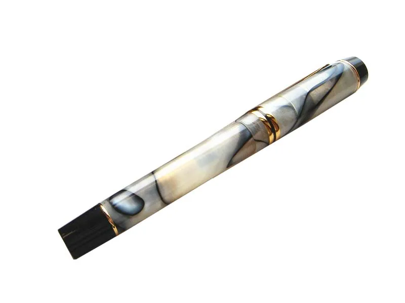 Авторучка М перо или Гелевая Ручка-роллер роскошный Янтарный стиль 3 цвета на выбор(кенгуру) Kaigelu 316 - Цвет: ember white marble