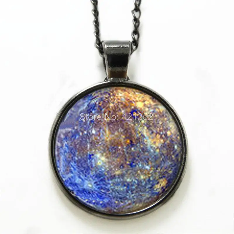 10pcs Mercury necklace, Mercury Pendant necklace Gift glass photo necklacein