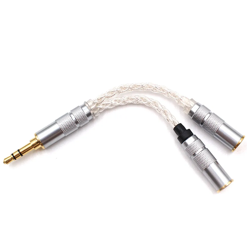 6N 3 5mm Earphone Adapter Double Jack Adapter Plug Stereo Headphone Splitter For PC MP3 Smartphone Player Audio Cables