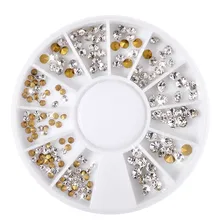 1 колесо прозрачные объемные Стразы смешанные 3 размера хрустальные бусины желтые Стразы для ногтей и телефона 3D DIY аксессуары