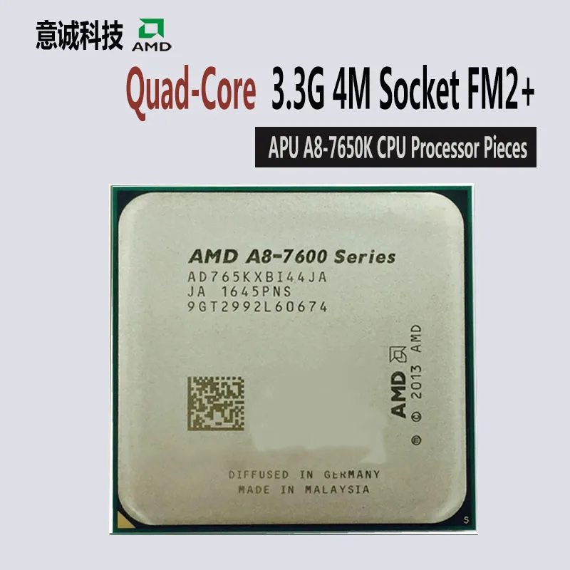 Amd Apu A8 7650k Cpu Processor Quad Core 3 3ghz 4mb Socket Fm2 Cache With Radeon R7 Desktop New Processor Quad Core Socket Fm2apu A8 Aliexpress
